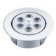 PLAFONNIER ROND CHROMÉ À LED 12V. 85 MM x 25 H -12 LED