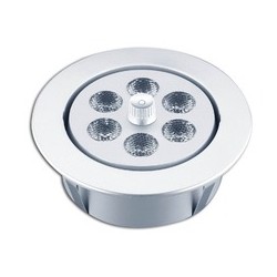 PLAFONNIER ROND CHROMÉ À LED 12V. 85 MM x 25 H -12 LED