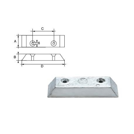 ANODE T.FP-2 SEIPEM A 34 mm D 120 mm